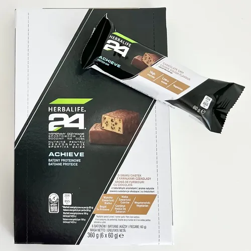 Batoane proteice Herbalife 24 achieve aroma de fursecuri cu ciocolata