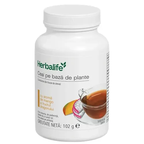 Ceai Herbalife instant pe bază de plante cu aromă de mango şi fructul dragonului 102 g