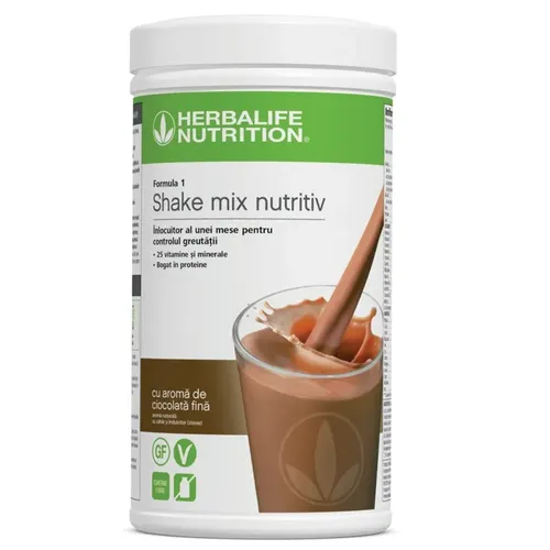 Formula 1 Herbalife Ciocolată Fină – shake înlocuitor de masă