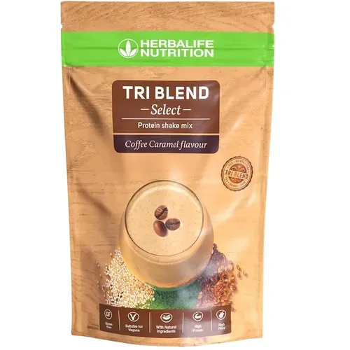 Vegan Shake Herbalife Tri Blend Select Proteic Coffee Caramel