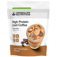 High Protein Iced Coffee Latte Macchiato
